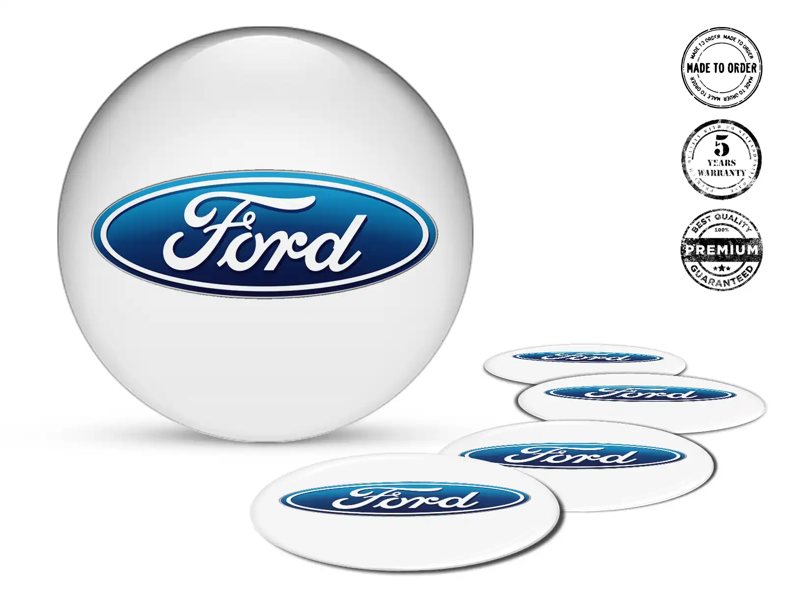 Ford Pegatinas de Rueda Edición Estilo de Silicona de Lujo